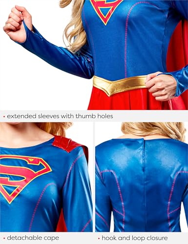 Rubies DC Superheroes Supergirl TV Series: Supergirl Costume Dress for Adults by Rubies, Women's Plus - Image 3