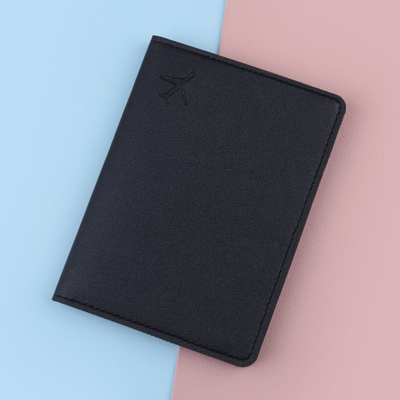 Passport Holder RFID Blocking Travel Wallet249 aircraft passport book Black 249 aircraft passport book Black 