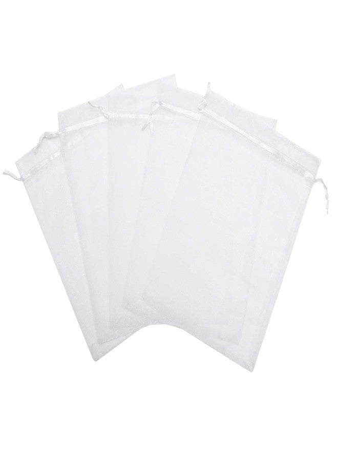 Volanic 50PCS 6X9 Inch (17X23 CM) Sheer Drawstring Organza Gift Bag for Jewelry Party Wedding Favor Candy Mini Bottle Samples Display - Image 4
