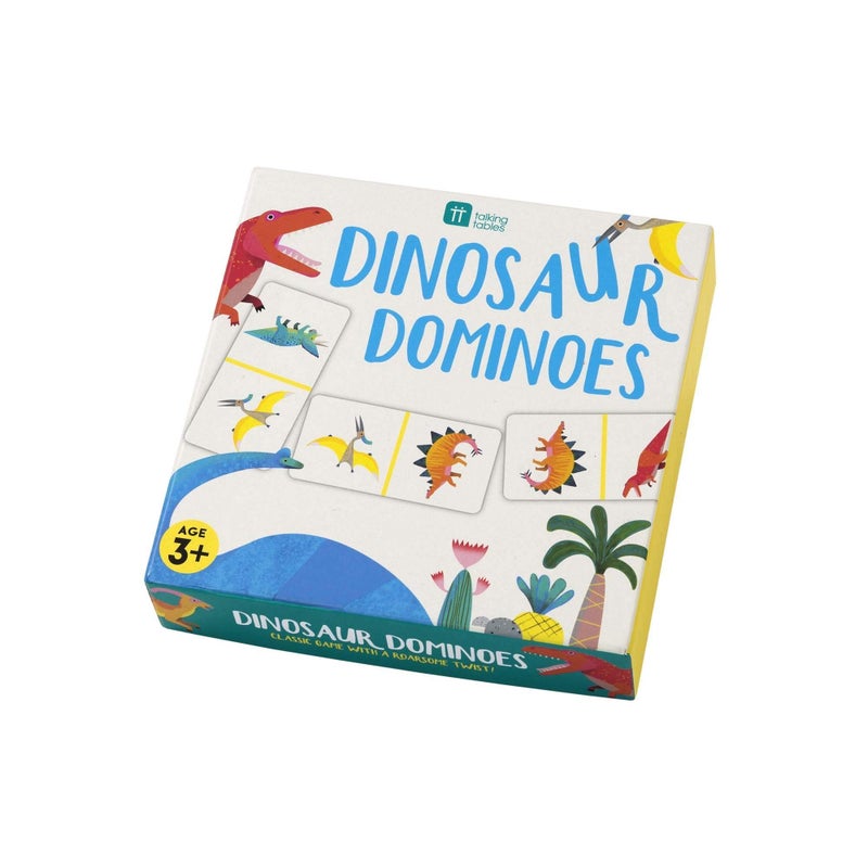 Talking Tables Dinosaur Dominoes Game (Dino-Dominoes) - Image 1