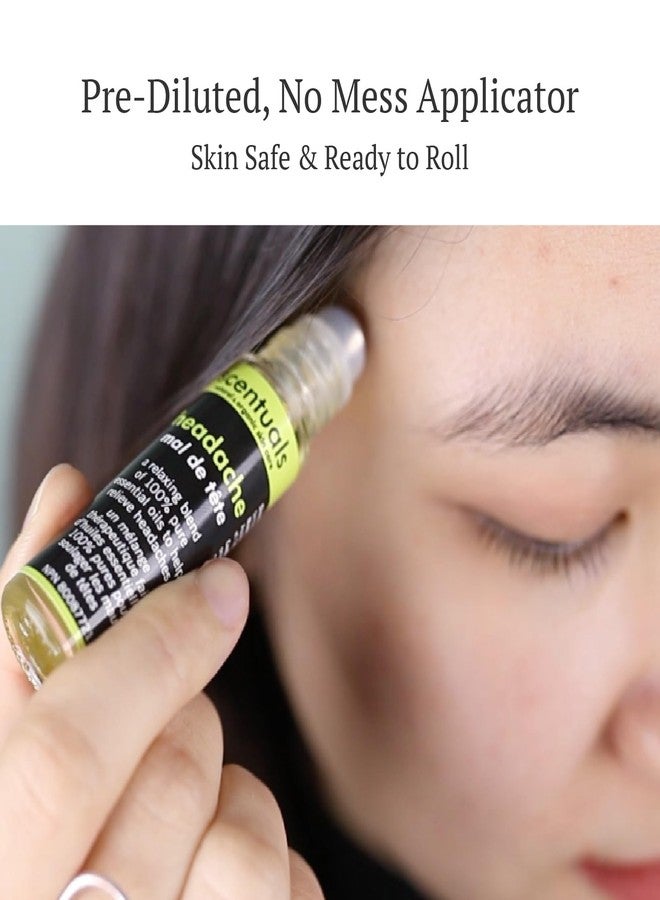 Scentuals Essential Oil Blend Roll On, Peppermint, Geranium, Sweet Marjoram Oils for Calming and Relaxing Effect (9 ml | 0.3 fl.oz) - Image 4