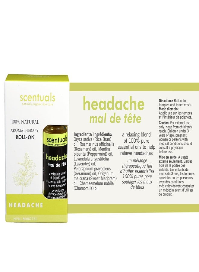Scentuals Essential Oil Blend Roll On, Peppermint, Geranium, Sweet Marjoram Oils for Calming and Relaxing Effect (9 ml | 0.3 fl.oz) - Image 3