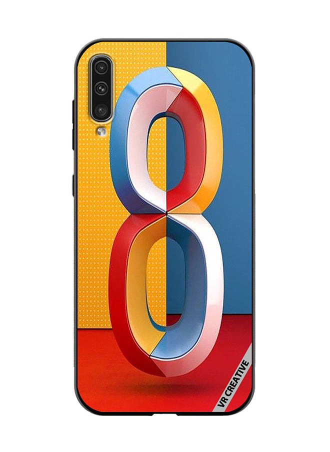 VR CREATIVE - Protective Case Cover For Samsung Galaxy A70/A70s Number 8 Design Multicolour - Image 1