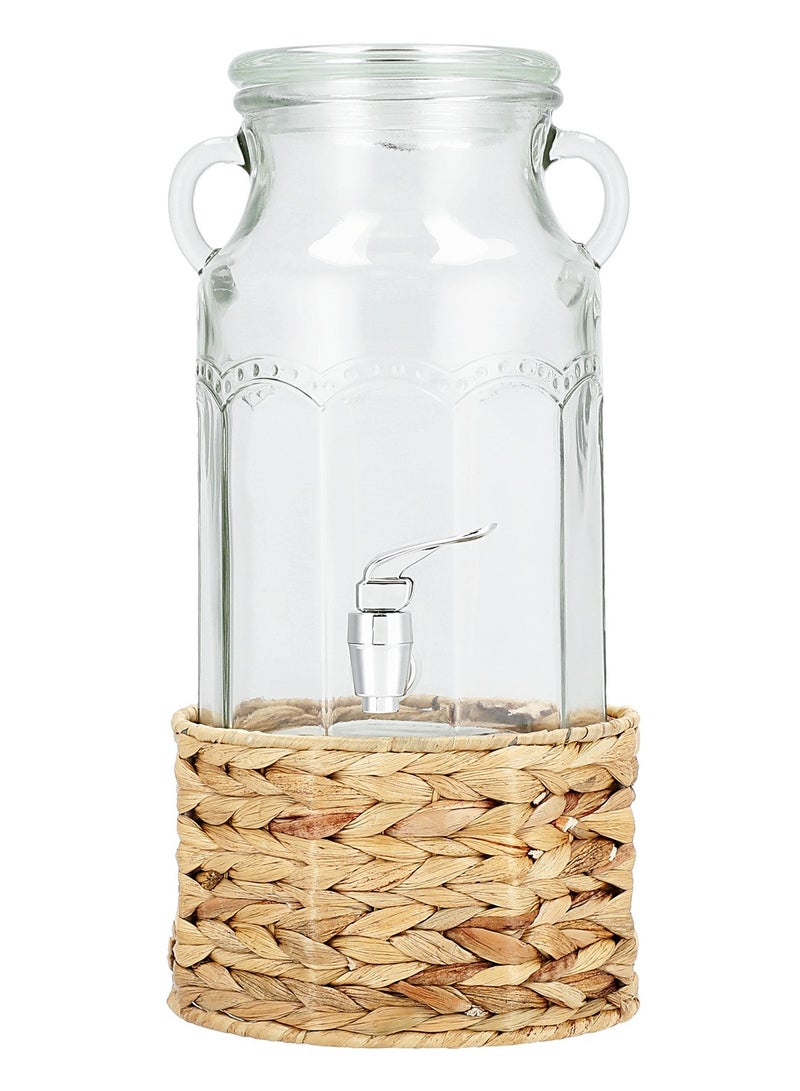 ألبرتو موزع مشروبات زجاج مع سلة 3100 مل - Image 1