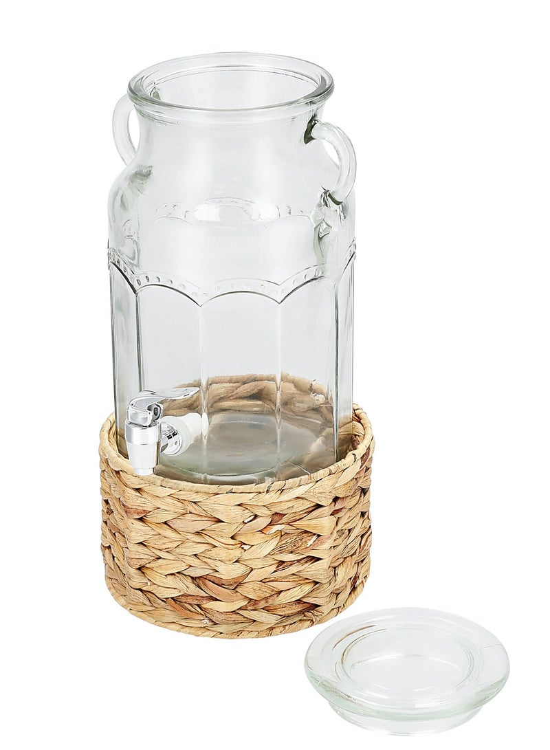 ألبرتو موزع مشروبات زجاج مع سلة 3100 مل - Image 3