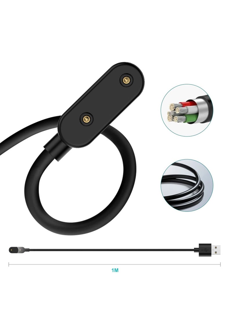 Charger Compatible with Huawei Watch Fit USB Charging Cable Cord Base Dock Charger Adapter Stand For Huawei Band 6/7/8 smartwatch (Black) - Image 4