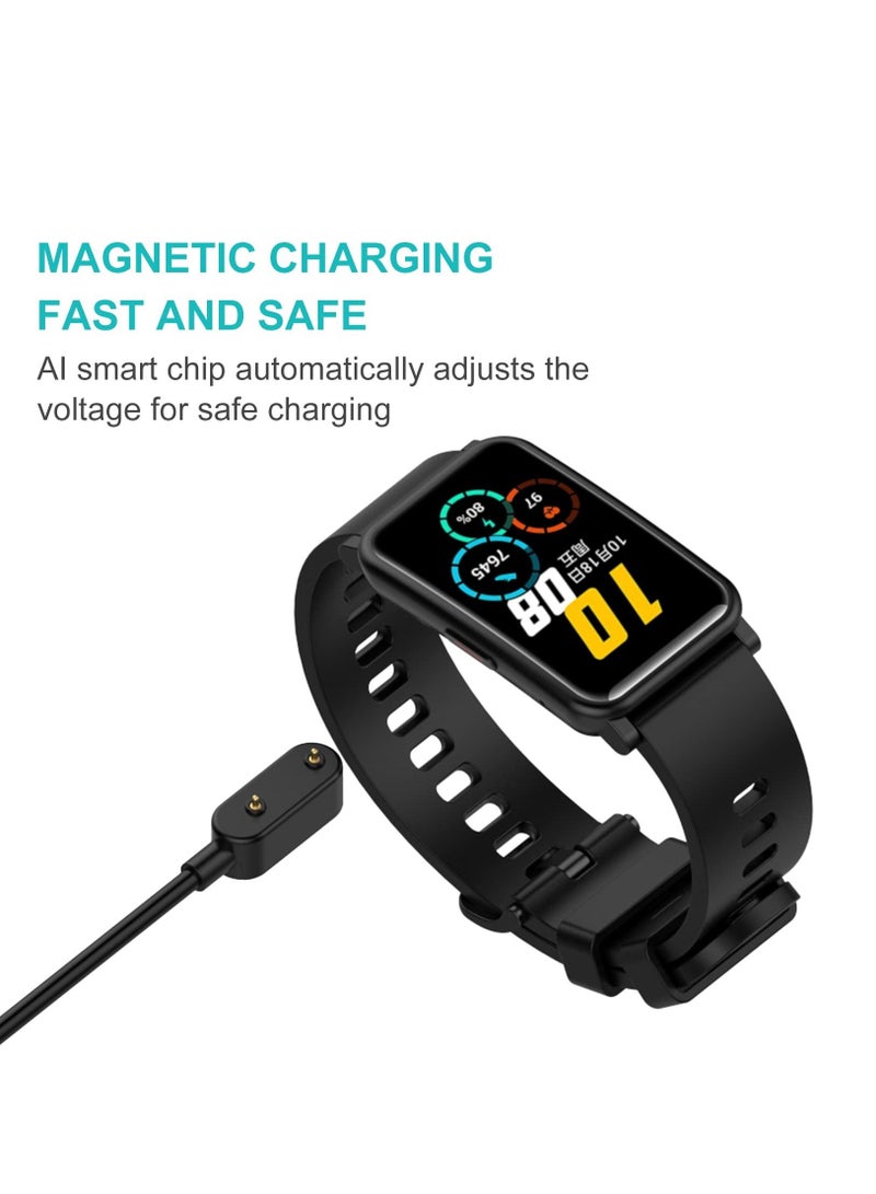 Charger Compatible with Huawei Watch Fit USB Charging Cable Cord Base Dock Charger Adapter Stand For Huawei Band 6/7/8 smartwatch (Black) - Image 2