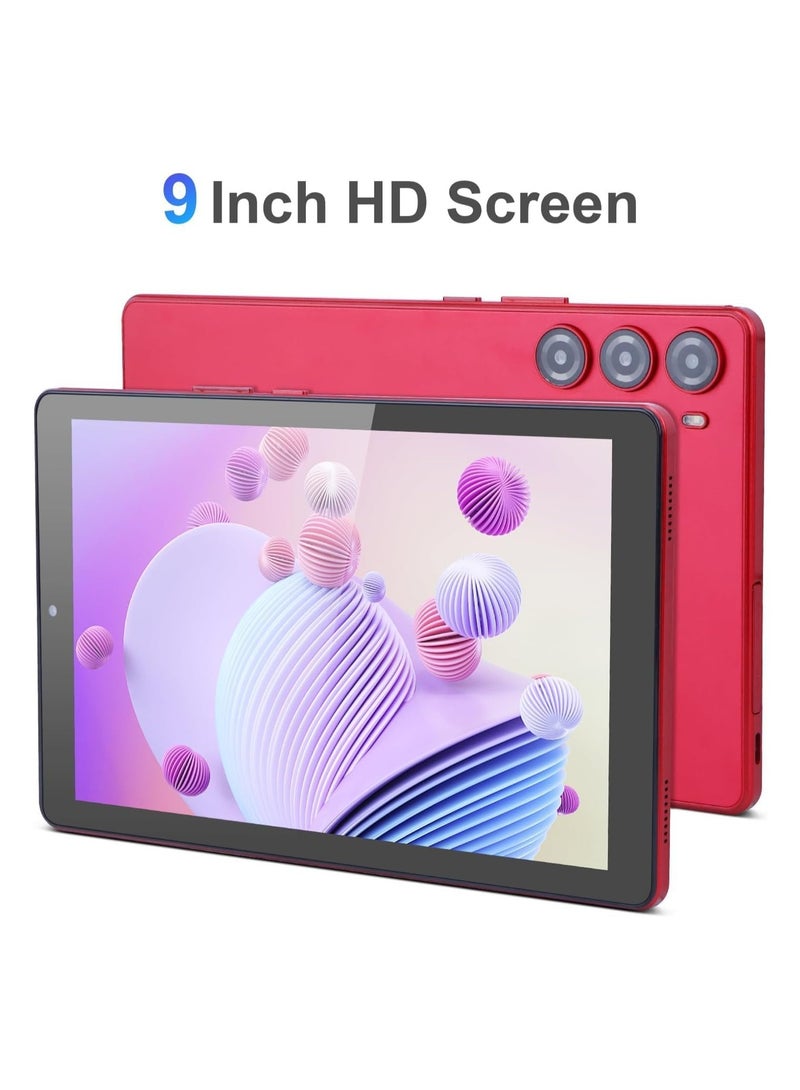 ريبنيو كمبيوتر لوحي ذكي مقاس 9 بوصات يعمل بنظام Android Kids Tab IPS وشاشة SIM واحدة 5G LTE وذاكرة وصول عشوائي 8 جيجابايت وذاكرة قراءة فقط 256 جيجابايت وواي فاي Zoom وTiktok مدعوم بحافظة واقية (أحمر) - Image 2