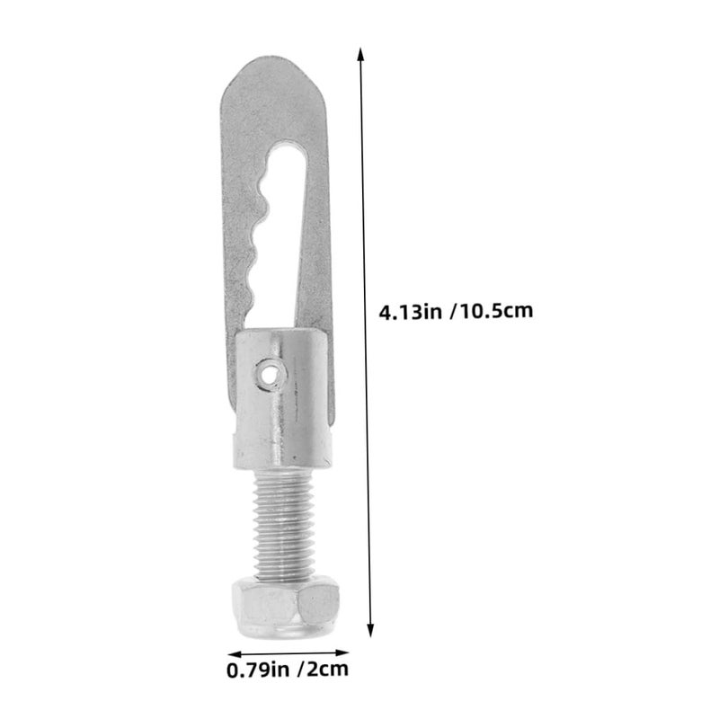 Heavy Duty Galvanized Iron Drop Bolt Locks 2pcs for Trailer Cargo Security Fastening - Image 3