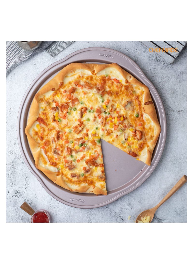chefmade Pizza pan 14 Inch Non Stick Pizza Tray Bakeware - Image 3