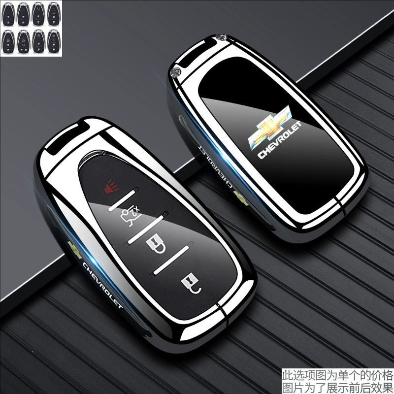 Chevrolet Key Fob Cover Case for Orlando, Trax, Malibu, Menlo - Zinc Alloy, High-End Style - Image 1