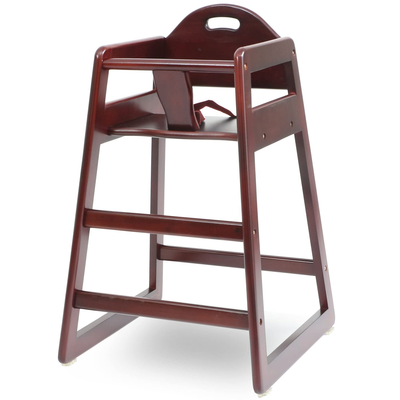 Wooden High Chair for Baby Toddler RestaurantStyle Stackable HighChair with Commercial Grade Solid Wood for Dining Table Kitchen Compact Portable Design for Home Restaurant Use Cherry