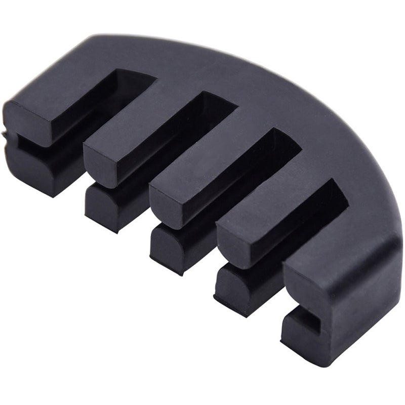 eBoot eBoot Rubber 4/4 Violin Practice Mute, Black  - Image 1