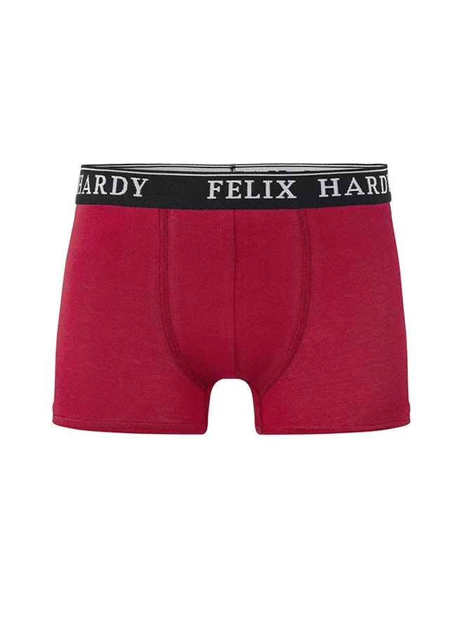 FELIX HARDY Black-Red-Blue-Orange 4 Pack Boxer for Men | Best Price UAE