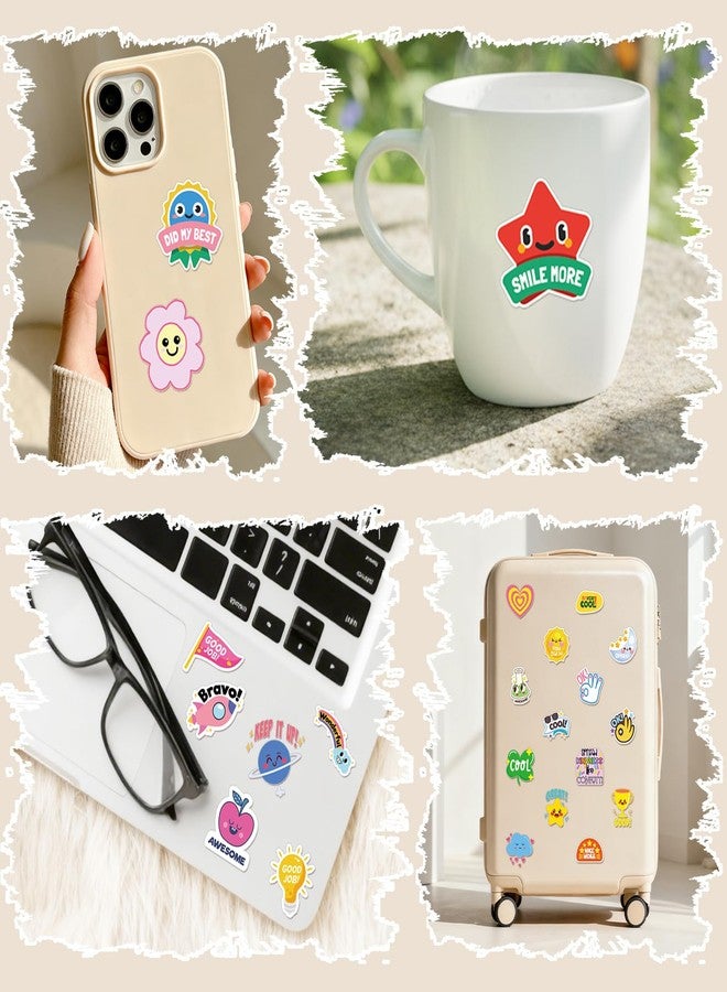 Eclazul Vision Board Supplies Stickers - 100 Pcs Cute Cartoon Waterproof Decals Bulk for Kids Teachers Students, Motivational Positive Gifts for Classroom Scrapbook Journal Book Planner Water Bottle - Image 4