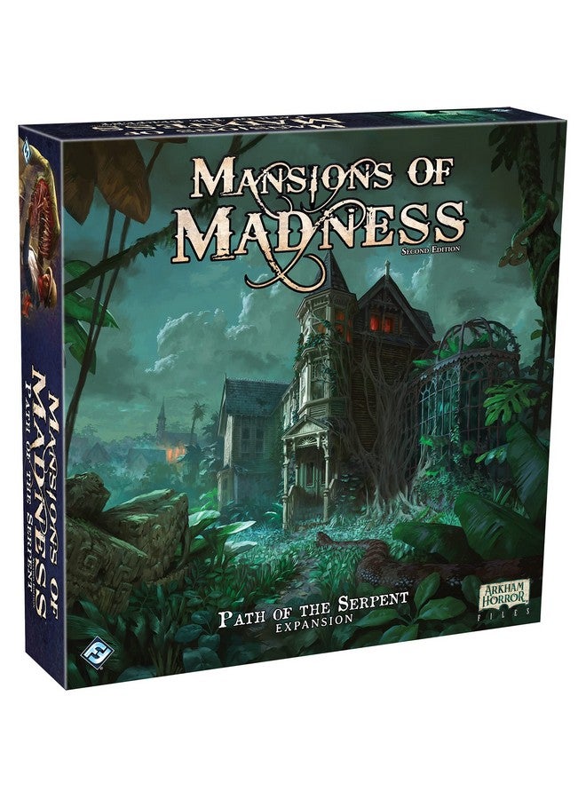 Fantasy Flight Games Mansions of Madness Path of The Serpent Expansion - Conquer The Perils of The Jungle and Unearth New Horrors! Ages 14+, 1-5 Players, 2-3 Hour Playtime, Made by Fantasy Flight Games - Image 1