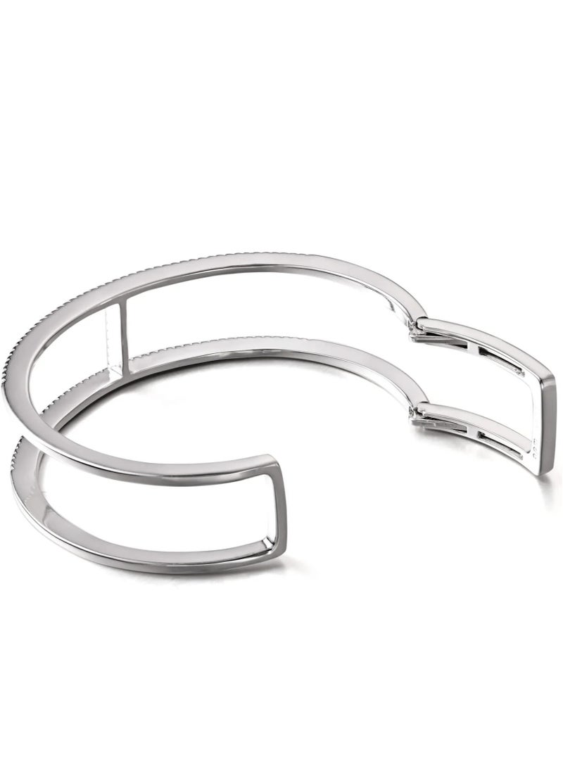 MONACO - APM Monaco Double Line Paved Cuff for Women AB3389OX - Image 1