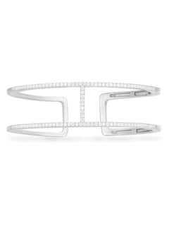 APM Monaco Double Line Paved Cuff for Women AB3389OX