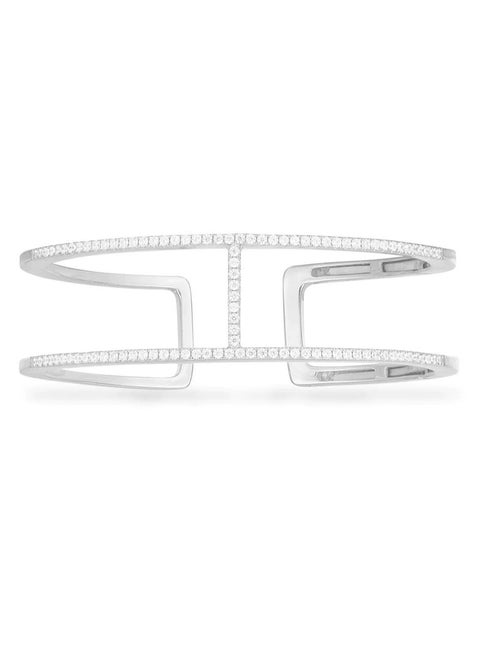 APM Monaco Double Line Paved Cuff for Women AB3389OX