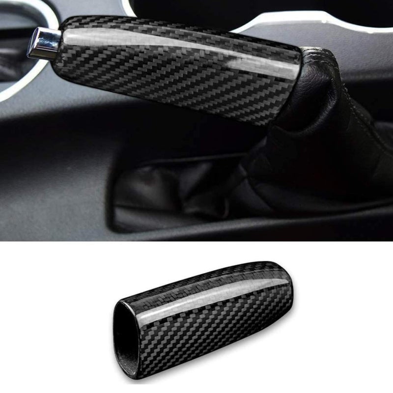 Generic Parts God 2015-2023 Mustang Carbon Fiber E-Brake Hand Brake Cover  - Image 1