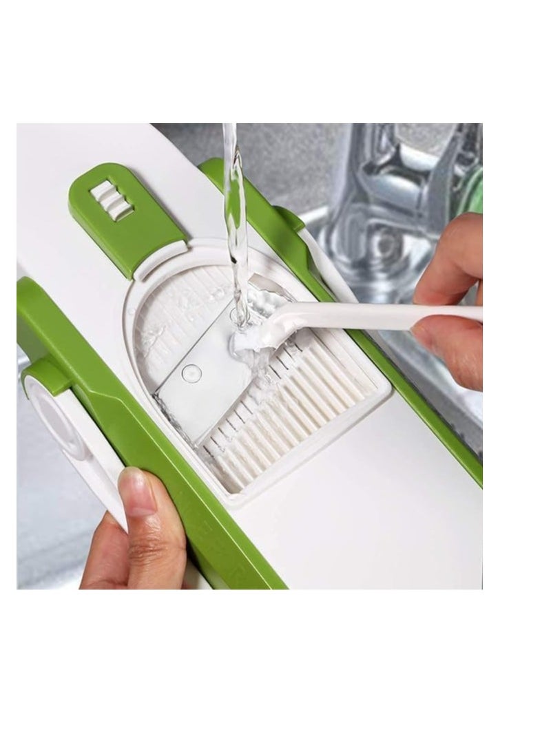 OM Powerful Vegetable Slicer & Grater - Multi-Blade for Various Uses (Green) - Image 2
