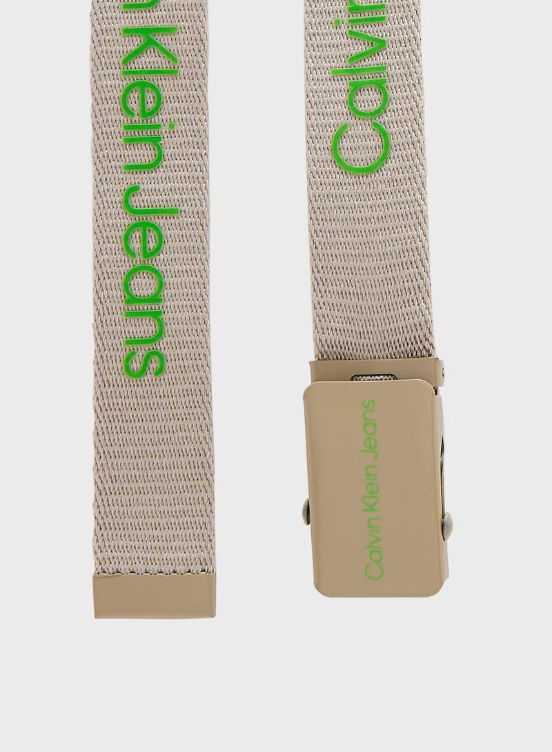 Calvin Klein Jeans Kids Canvas Logo Belt
