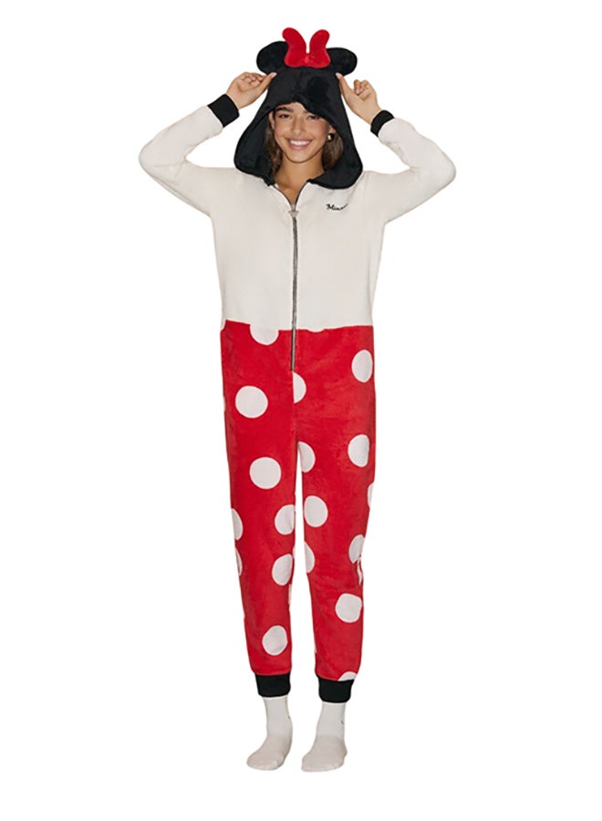 FOREVER 21 Disney Minnie Mouse Pajama Jumpsuit  - Image 1