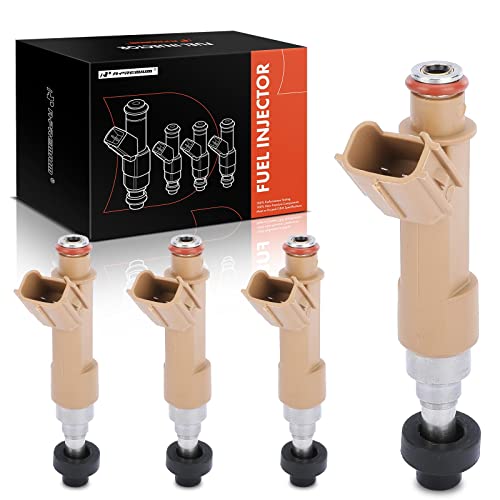 A-Premium Fuel Injectors Compatible with Toyota Corolla 2014 2015, L4 1.8L, GAS, Set of 4, Replace# 19185687, 2320939146 - Image 1