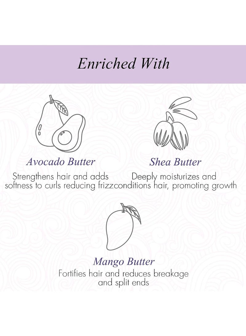 كيرل أب قناع ترطيب مكثف للشعر المجعد - بلسم عميق للشعر المجعد - خالي من الكبريتات والبارابين والسيليكون (200 جرام، طازج) - Image 4