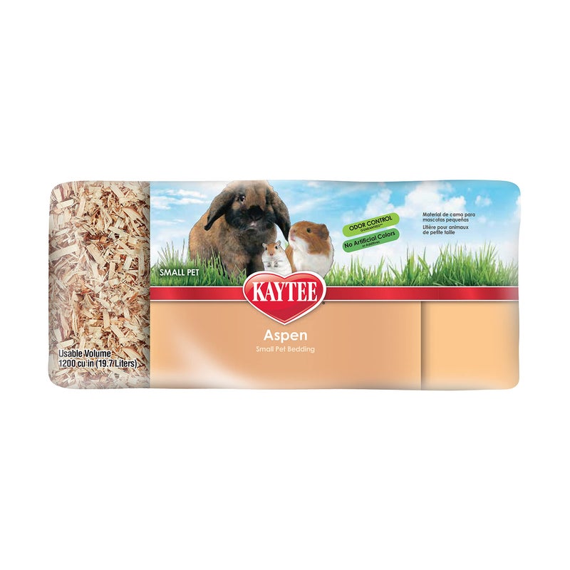 Kaytee Aspen Small Animal Pet Bedding For Pet Guinea Pigs, Rabbits, Hamsters, Gerbils, and Chinchillas, 19.7 Liters - Image 3