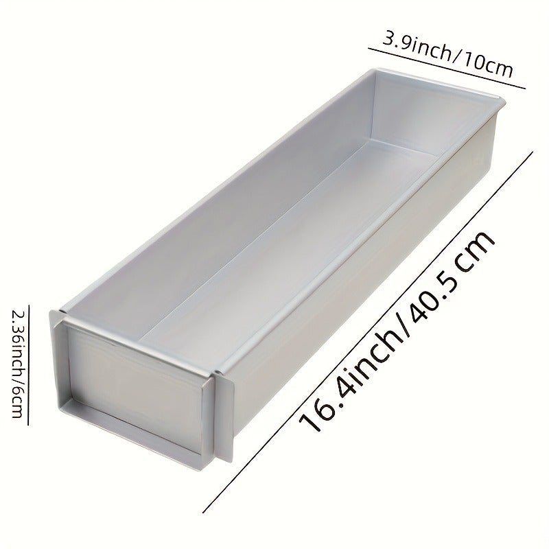 PETO Premium Aluminum Tiramisu & Cheesecake Baking Mold - Rectangular Design with Removable Dividers, Sturdy Base for Perfect Mousse Cakes, Durable Kitchen Essential - Image 3