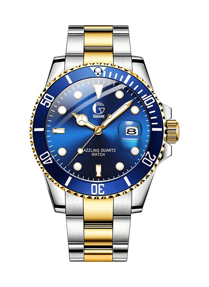 Gsquare Men's Analog Quartz Blue Dial Stainless Steel Watch-5885  - Image 1