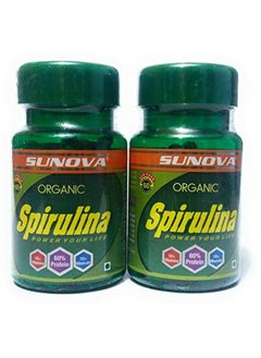Organic Spirulina, Multicolour, 60 Count, Pack Of 2 - Capsule