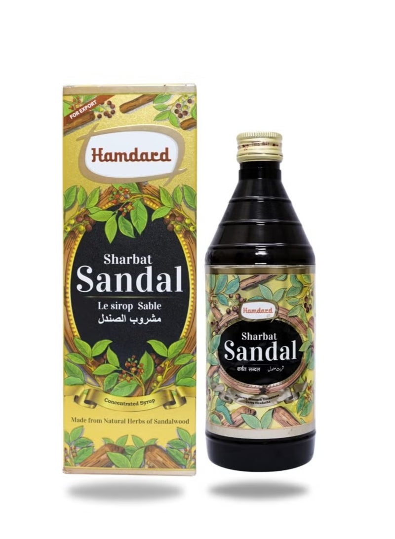 Hamdard Herbal Sharbat Sandal le sirop Sable Made from Natural Herbs of Sandalwood - Image 1