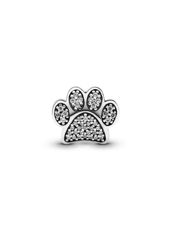 باندورا Sparkling Paw Print Charm