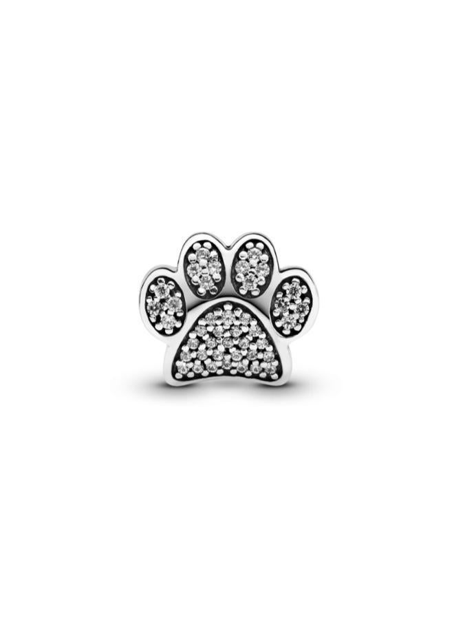 PANDORA Sparkling Paw Print Charm - Image 1