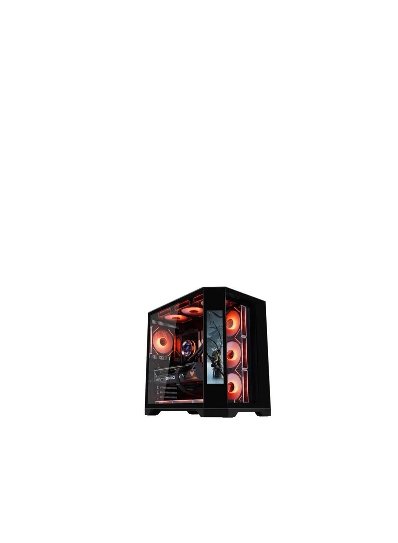 WJCOOLMAN مروحة WJCOOLMAN Y60 PRO 7UNI LCD سوداء - Image 1