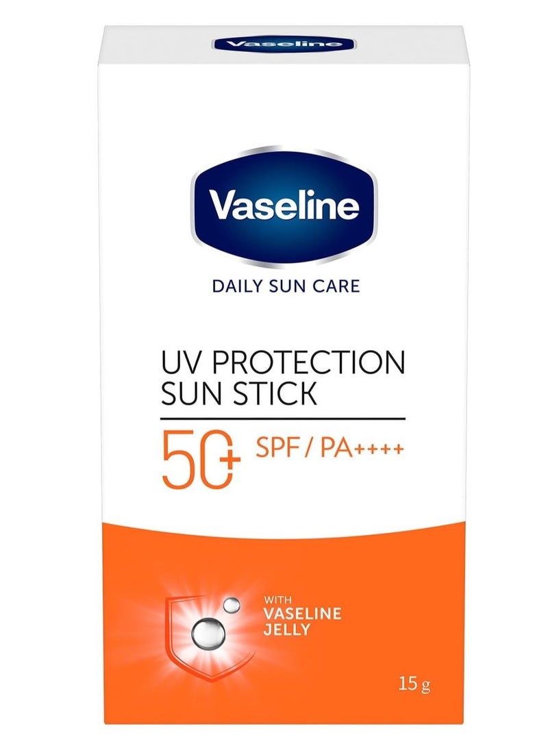 Vaseline UV Protection Sun Stick With SPF 50|Non-Sticky & Matte Finish Formula Brightens & Moisturizes Skin| 15 gm - Image 1