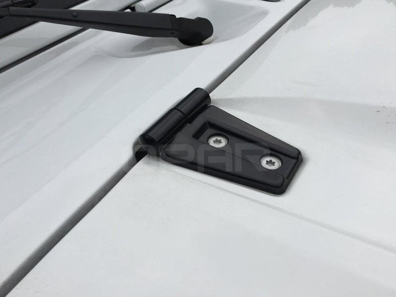 Hooke Road Black Hood Hinge Cover for 2007-2018 Jeep JK Wrangler & Unlimited - Pack of 2 - Image 4
