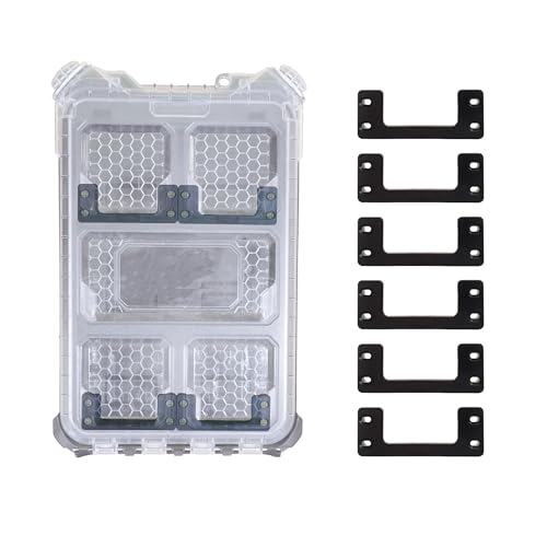 StealthMounts Cleat 'n' Feet Cleats (6 Pack) | Tool Box Storage System | Mount Anywhere | Compatible with Milwaukee Packout - Image 1