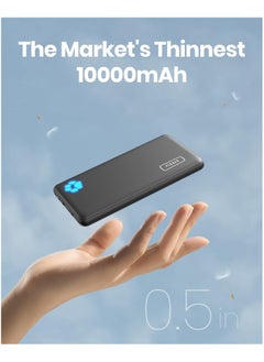 INIU Power Bank, USB C in&out Slimmest 10000mAh Portable Charger, Triple 3A High-Speed Charge External Battery Pack  - Image 1