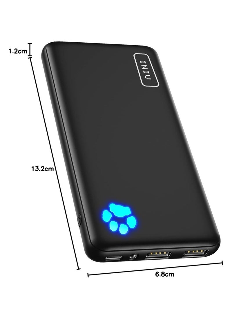 INIU - Power Bank, USB C in&out Slimmest 10000mAh Portable Charger, Triple 3A High-Speed Charge External Battery Pack - Image 1