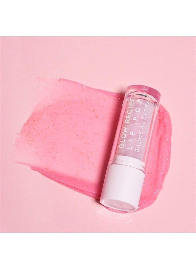 GLOW RECIPE - Watermelon Glow Lip Pop - Exfoliating + Hydrating Lip Balm with Coconut Sugar + Watermelon Extract + Vitamin E + Macadamia Oil - 2-in-1 Hydrating Lip Balm - Cruelty-Free, Vegan (0.1oz) - Image 1