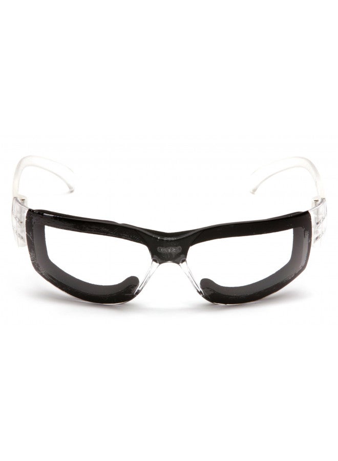 Pyramex Safety Pyramex Intruder Safety Eyewear Clear Frame Full Foam Padding Clear Anti-Fog Lens - Image 3