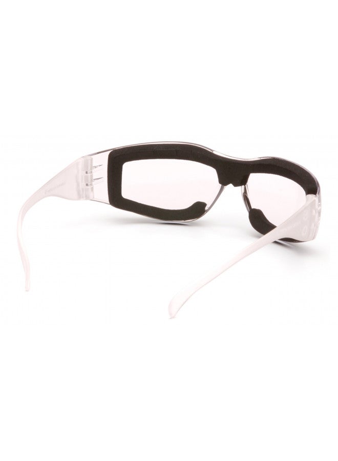 Pyramex Safety Pyramex Intruder Safety Eyewear Clear Frame Full Foam Padding Clear Anti-Fog Lens - Image 2