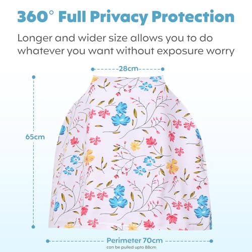 a baby cherry-Nursing Cover, Nursing Covers for Feeding Mom, Feeding Cover Breastfeeding Mother, Feeding Cover for Mom, Multi-Use, Breathable, 360 Full Privacy Multicolor - Image 2