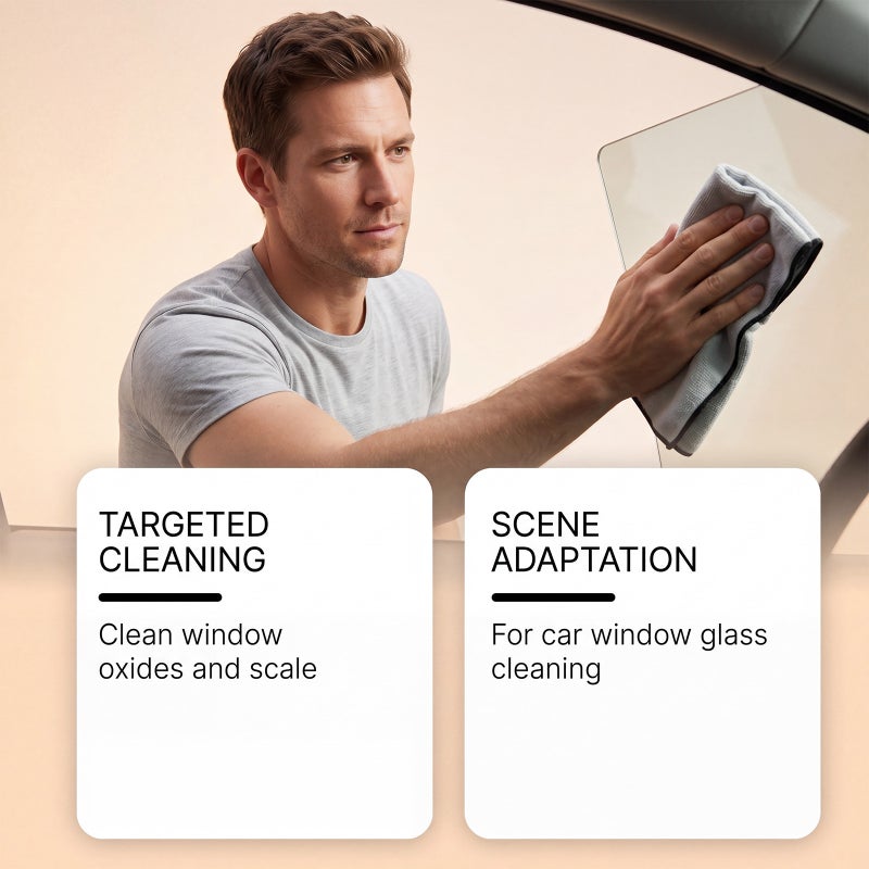 HOMONTH Glass Cleaner – Stains and Grime Remover for Car Windows and Windshields, Leaves a Clear  View - Image 3