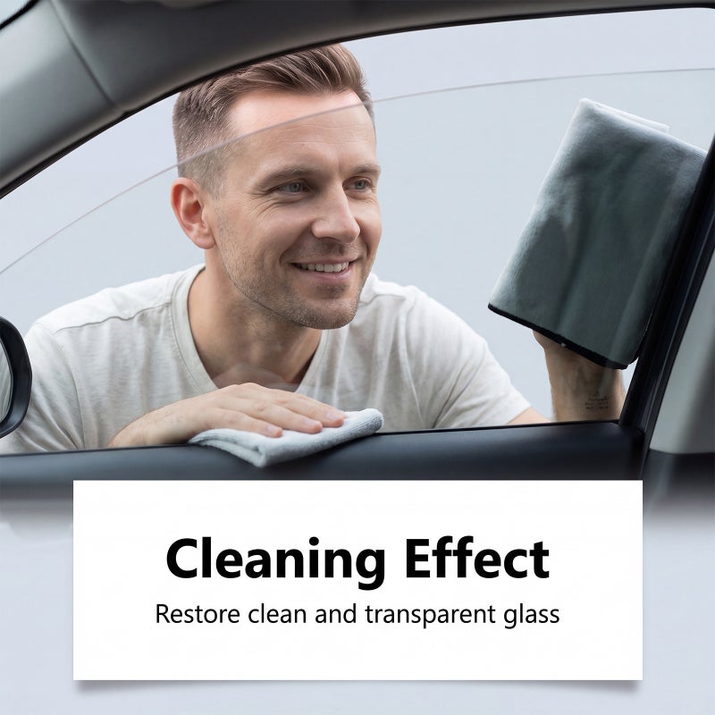 HOMONTH Glass Cleaner – Stains and Grime Remover for Car Windows and Windshields, Leaves a Clear  View - Image 4