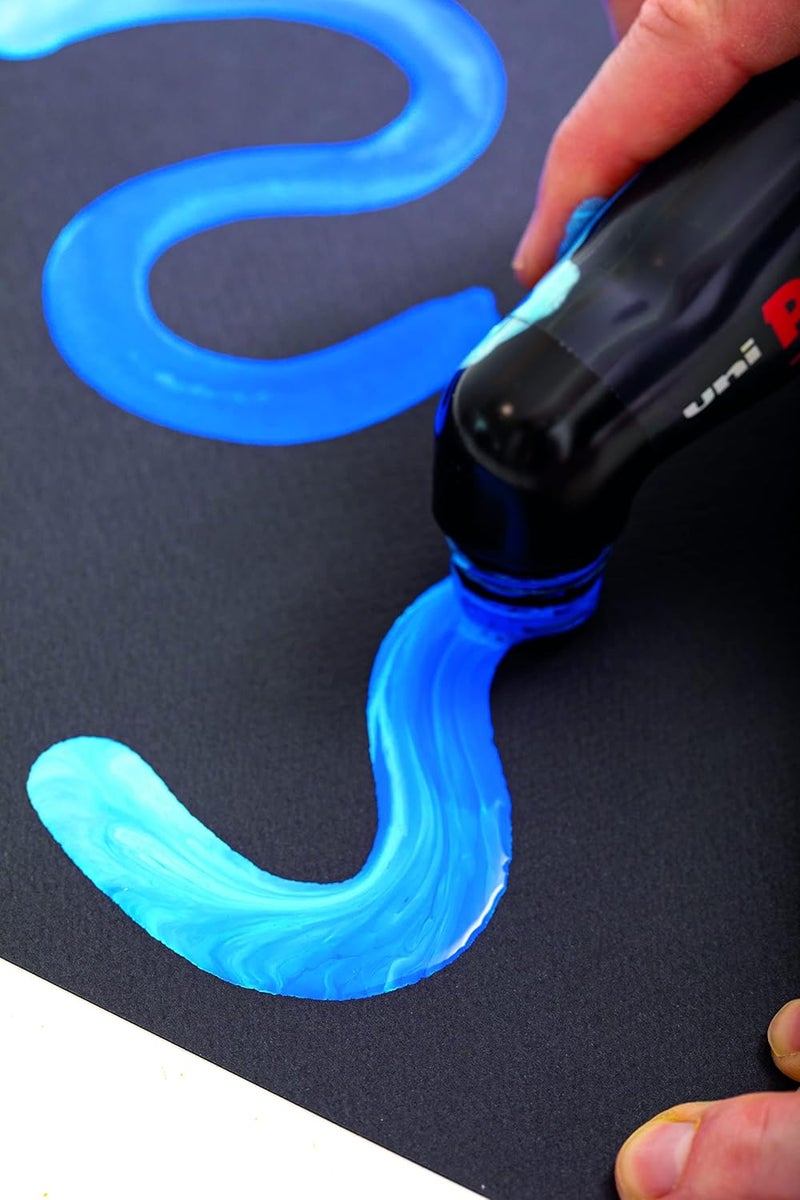 POSCA MOP’R Red Water Based Permanent Paint Markers - Box of 4 - Image 3