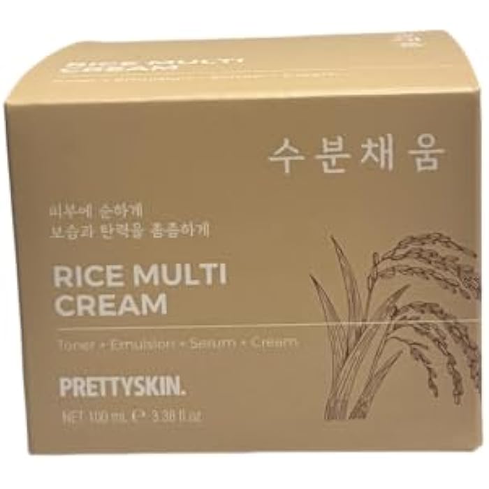 Pretty Skin Rice Multi Cream, Premium Skincare, Net 100ml/3.38oz - Image 1